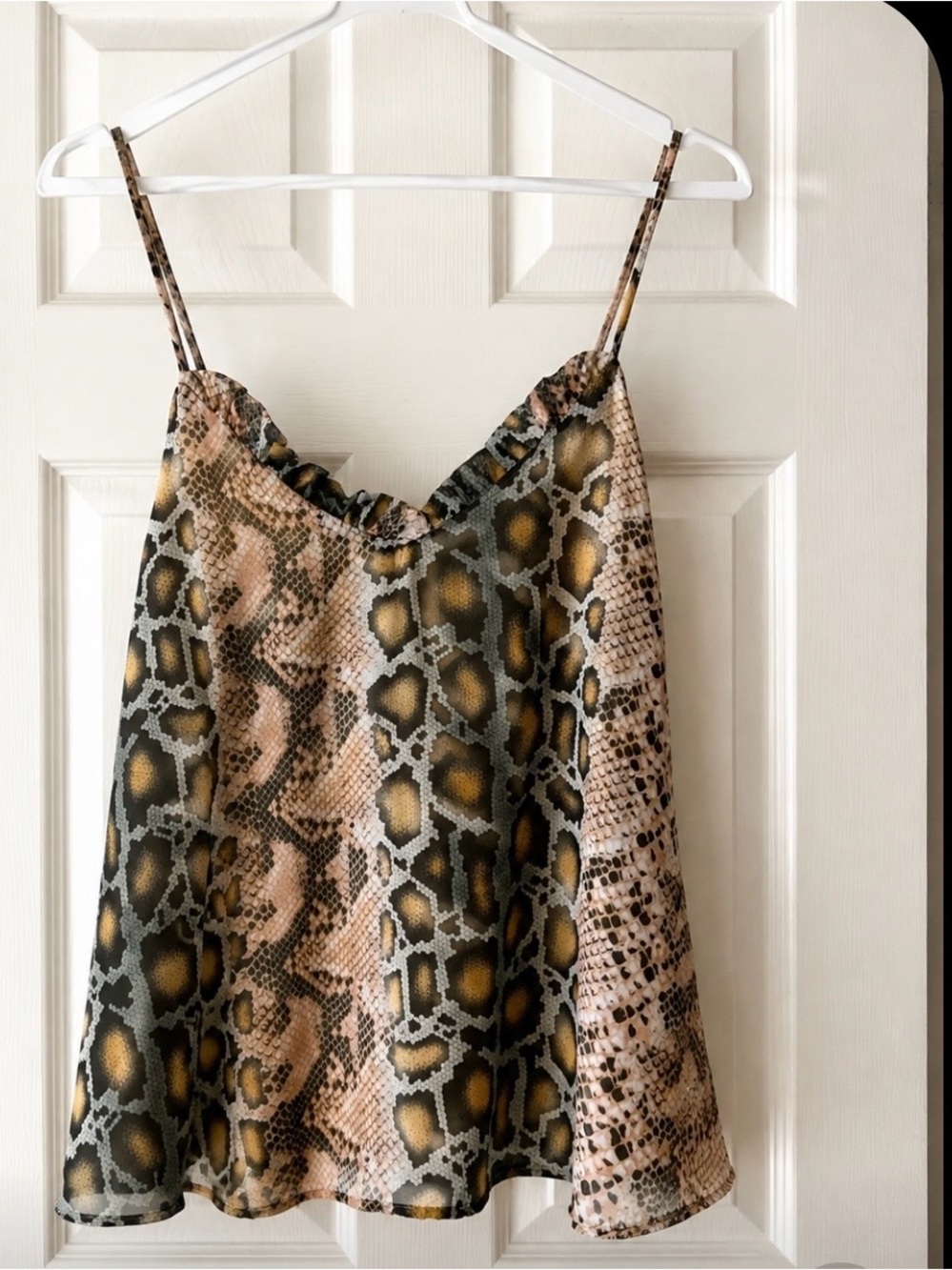 Adrienne Multicolor Snake Print Cami
